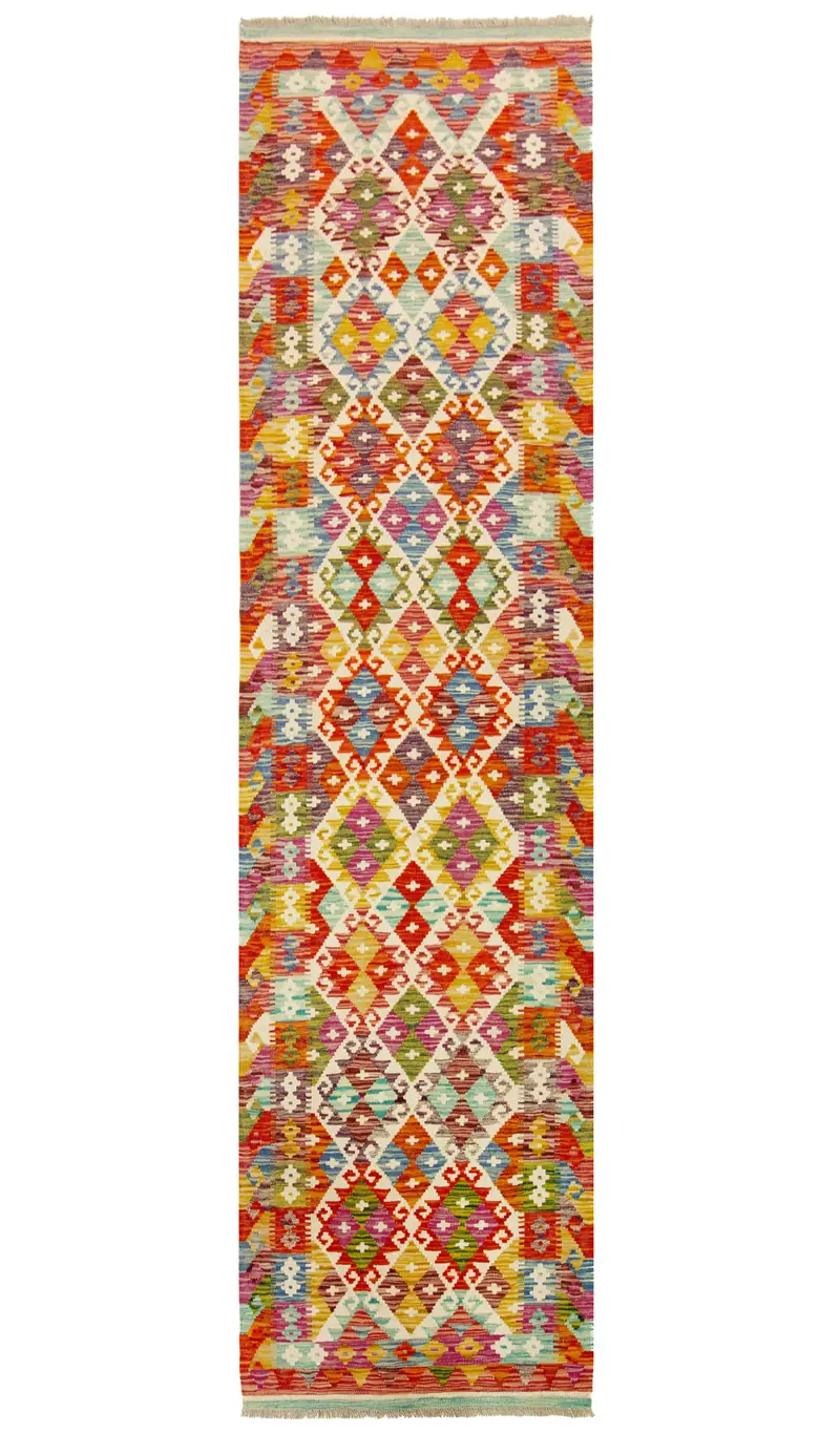 Kilim Afgano | 293 x 76 cm