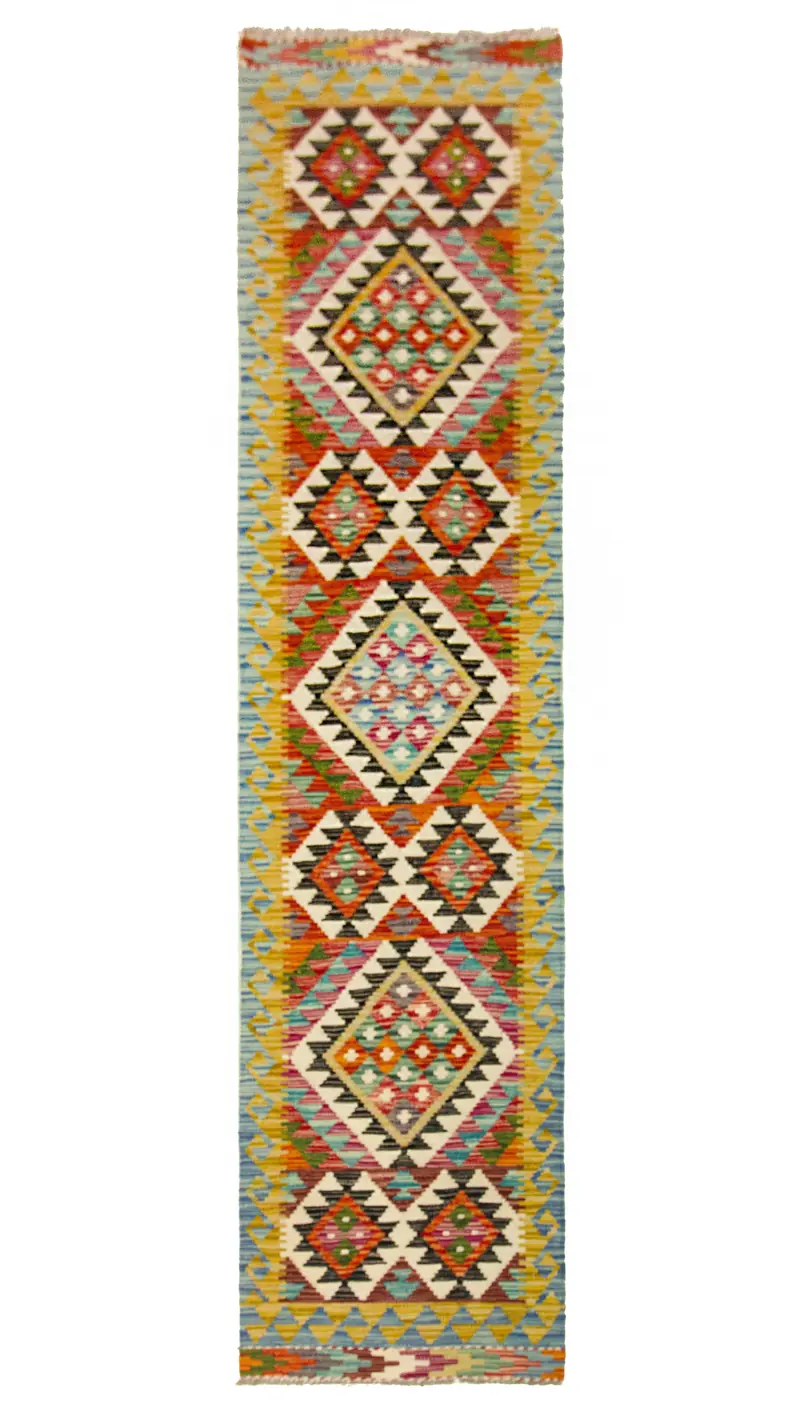 Kilim Afgano | 294 x 63 cm