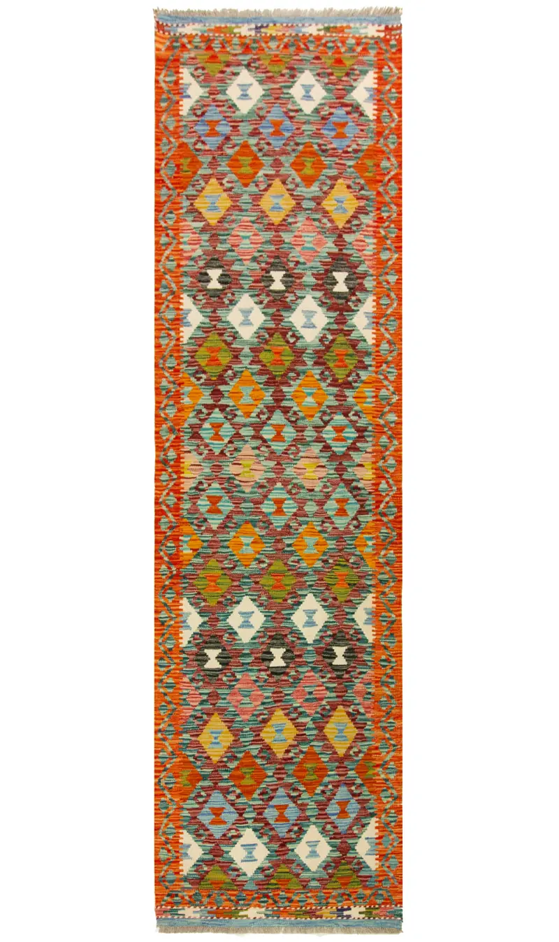 Kilim Afgano | 299 x 76 cm