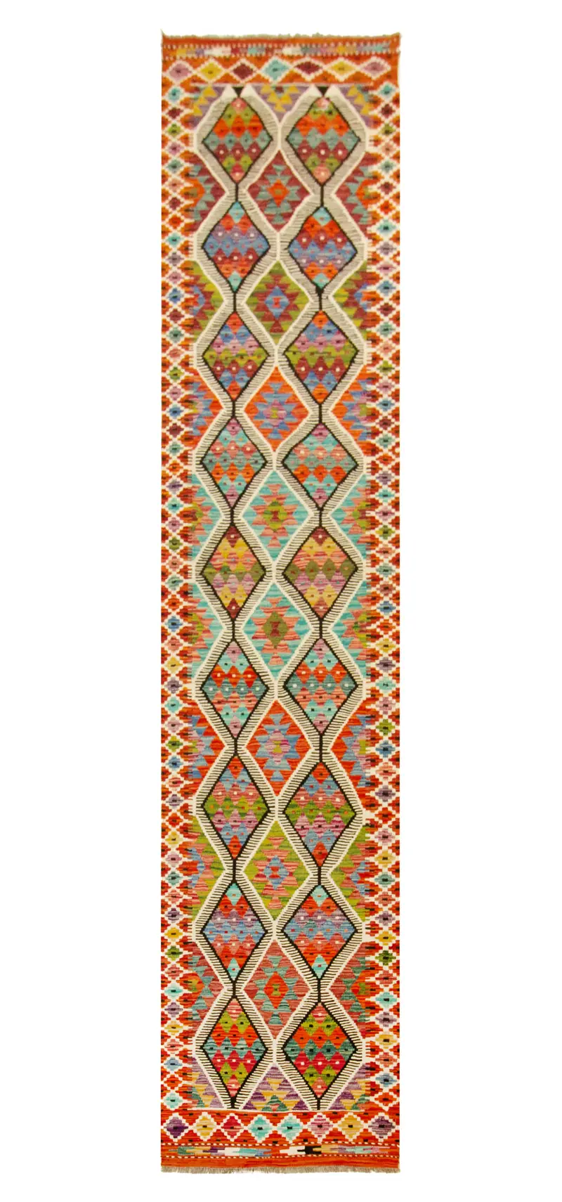 Kilim Afgano | 382 x 78 cm
