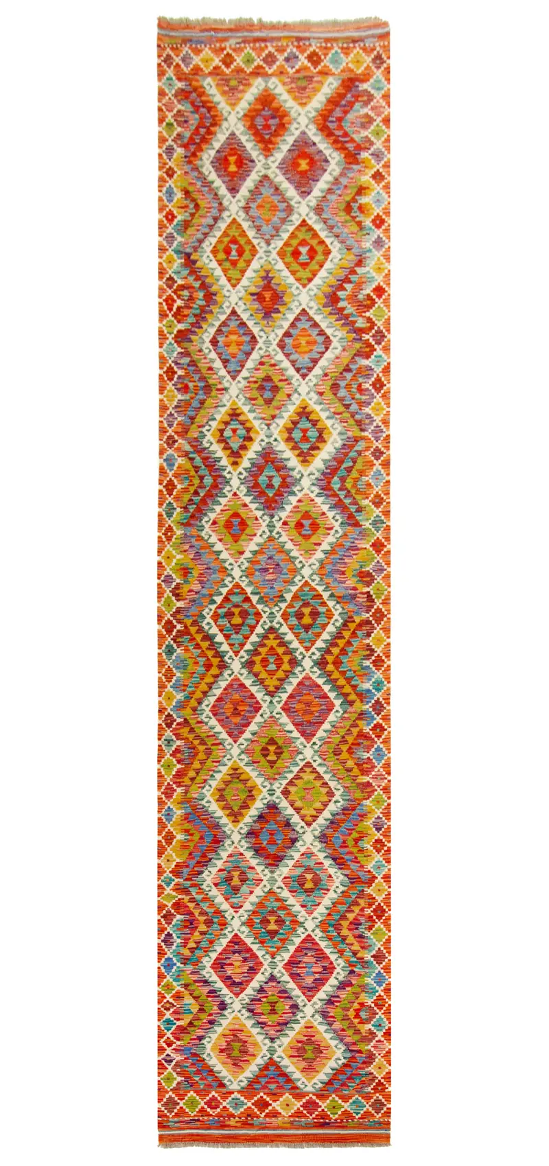Kilim Afgano | 383 x 82 cm