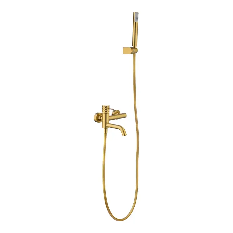 Kit baño/ducha monomando Bless oro cepillado Imex