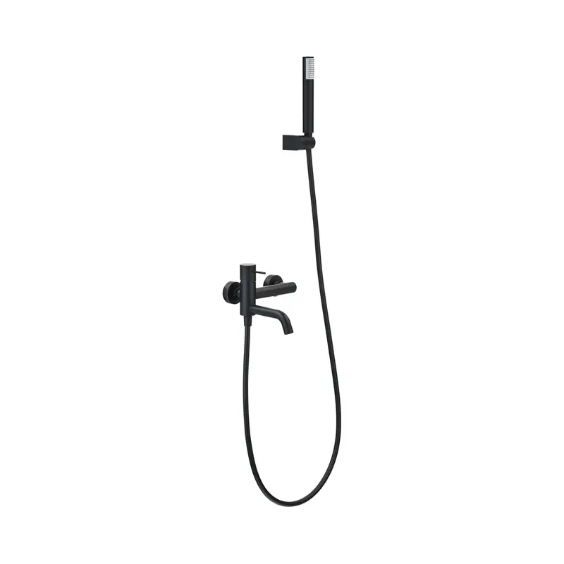 Kit Baño/Ducha Monomando Genova Negro Mate Imex