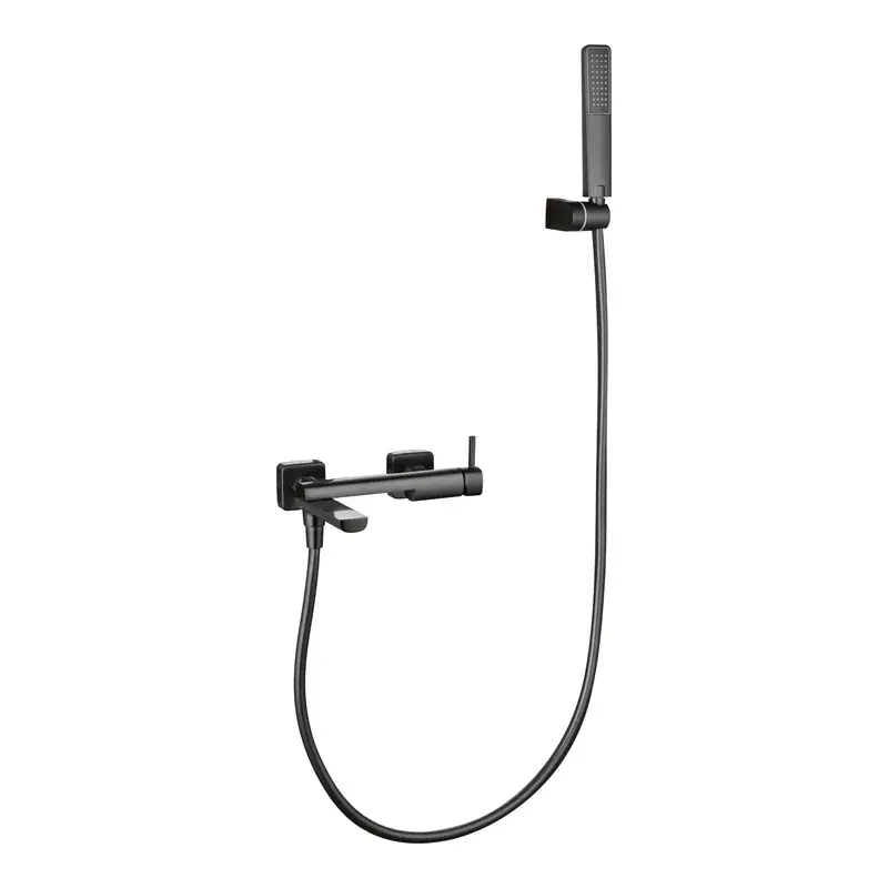 Kit Baño/Ducha Monomando Toscana Black Gun Metal Imex