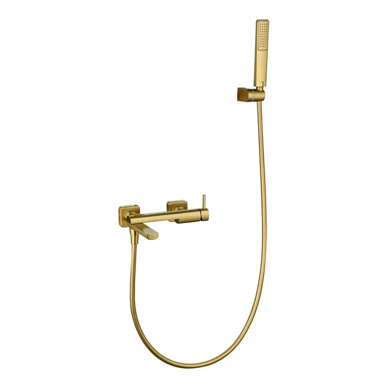 Kit baño/ducha monomando Toscana oro cepillado Imex