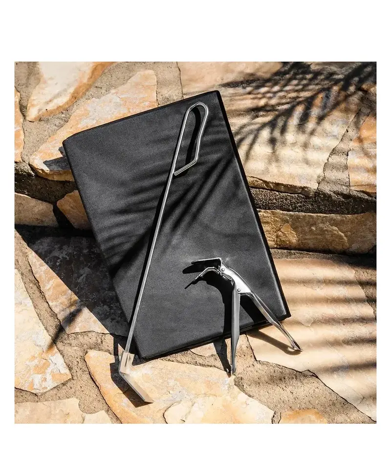 Kit de accesorios esenciales para Barbacoa Kamado con pinzas cubierta y atizador DragonPack 6600 S Cecotec
