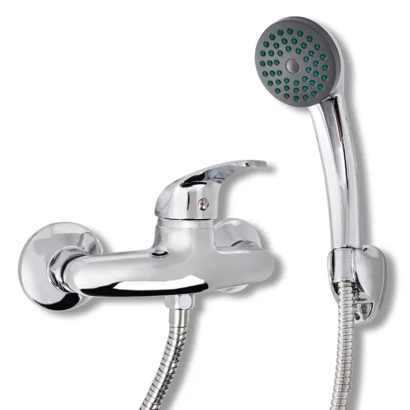 Kit de grifo mezclador para ducha de baño cromado