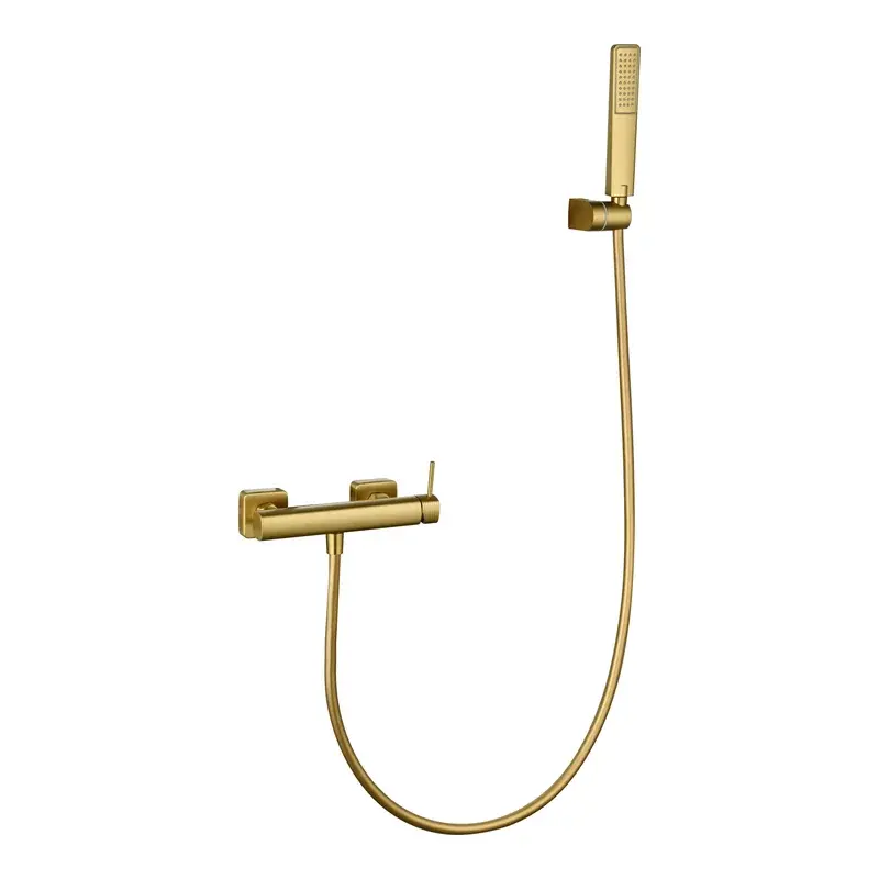 Kit ducha monomando Firenze oro cepillado Imex