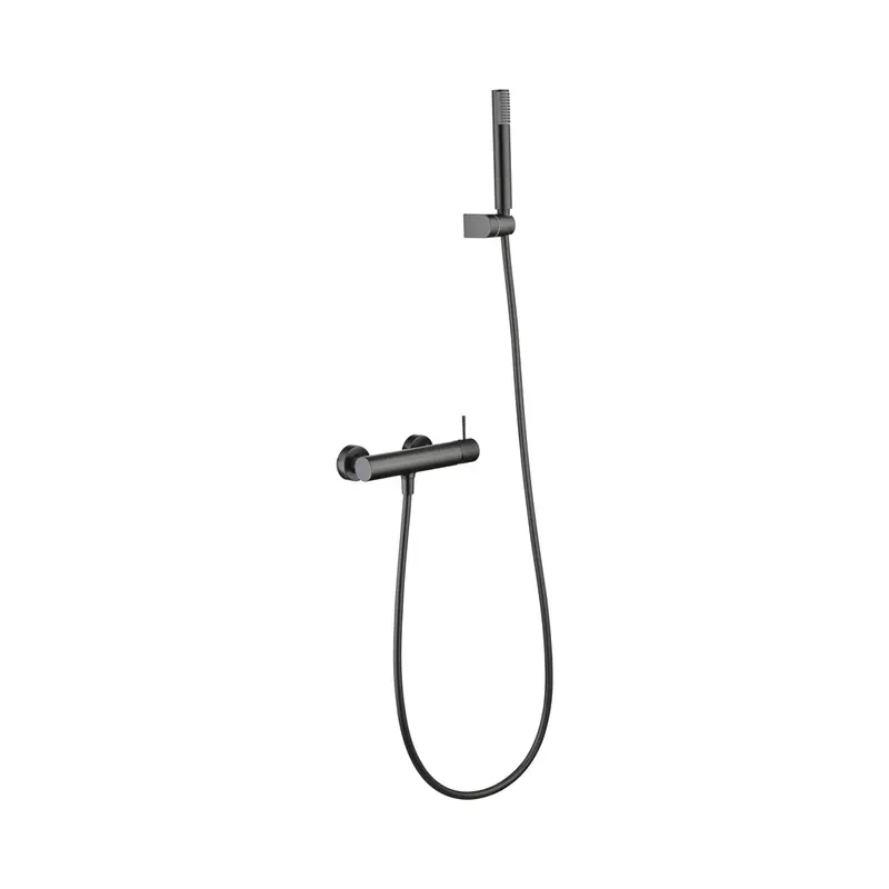 Kit ducha monomando Genova black gun metal Imex