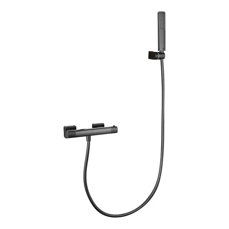 Kit ducha termostático Firenze black gun metal Imex