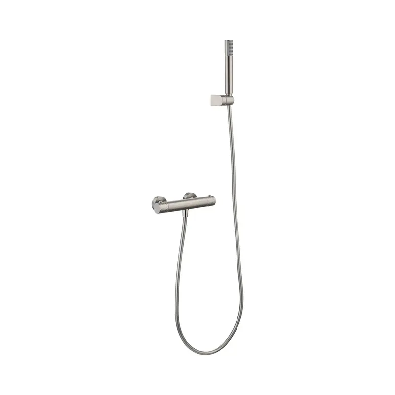 Kit ducha termostático Genova Níquel Cepillado Imex