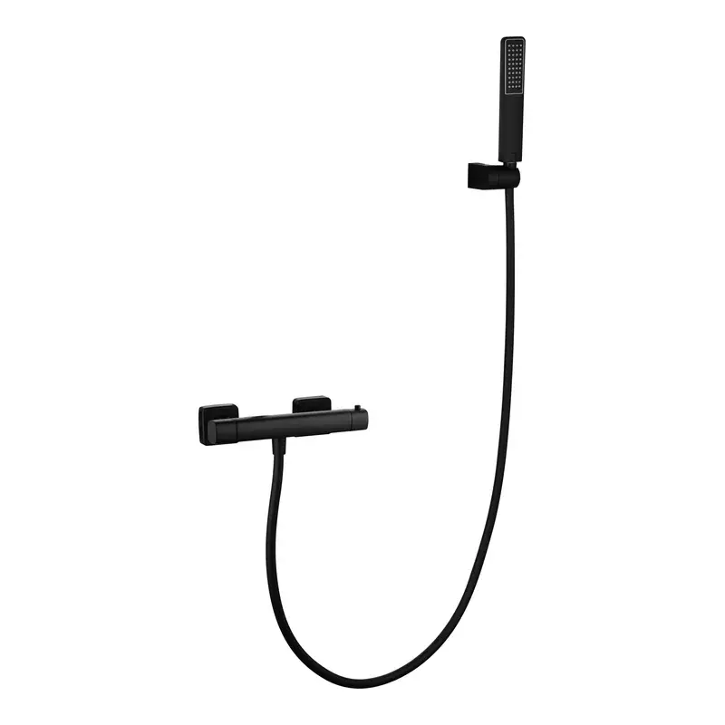 Kit Ducha Termostático Toscana Negro Mate Imex