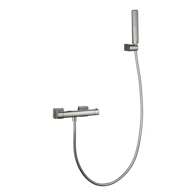 Kit ducha termostático Toscana níquel cepillado Imex