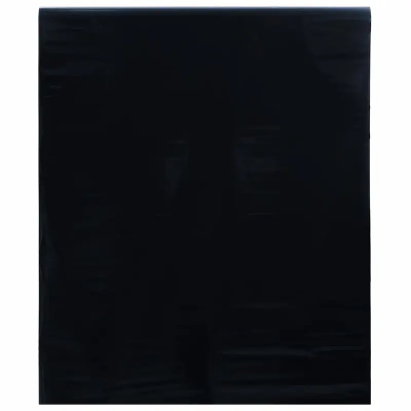 Lámina de ventana esmerilada estática PVC negro 45x500 cm