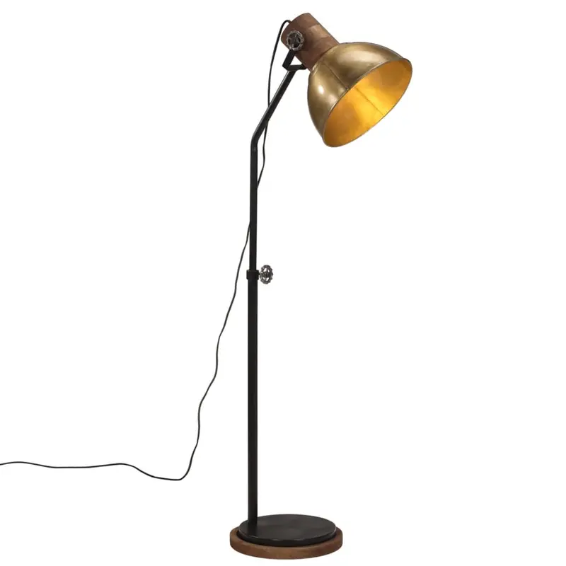 Lámpara de escritorio latón vintage 25 W E27 30x30x100-150 cm