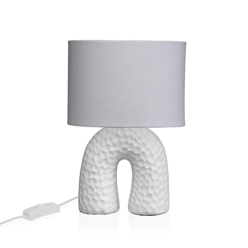 LAMPARA DE MESA ARCO BLANCO