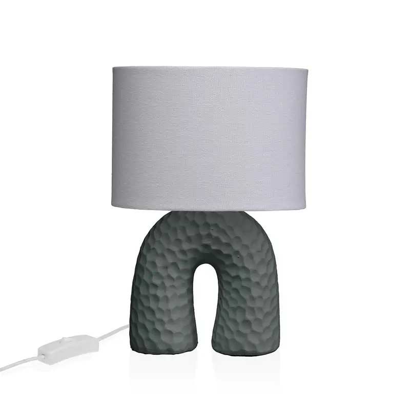 LAMPARA DE MESA ARCO GRIS