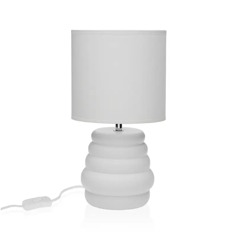 LAMPARA DE MESA BLANCA