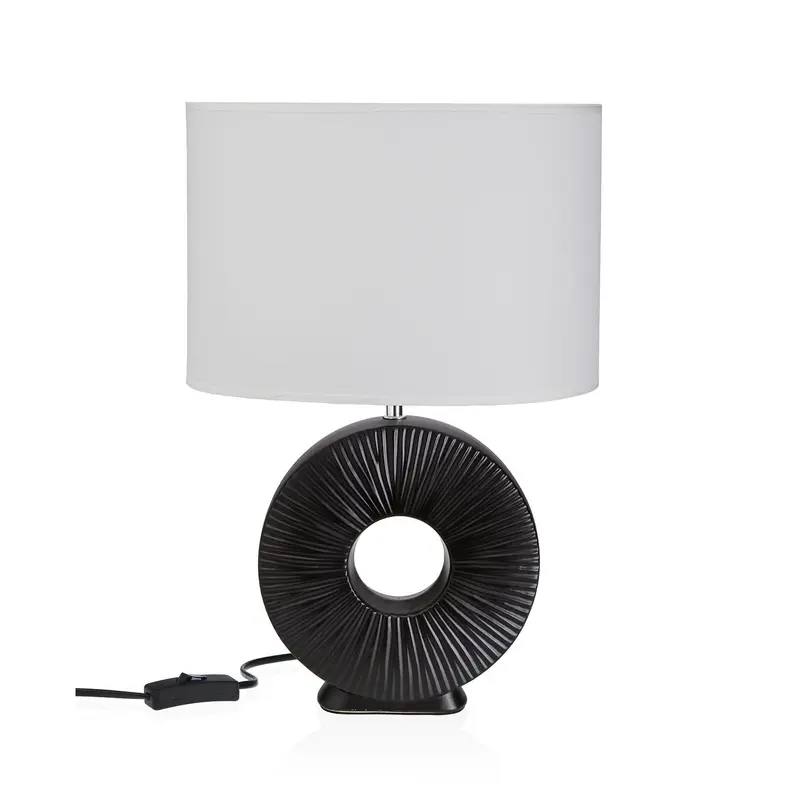 LÁMPARA DE MESA CERAMICA AGERA NEGRA