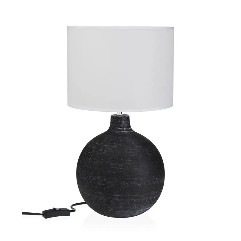 LÁMPARA DE MESA CERAMICA DEWAS NEGRA