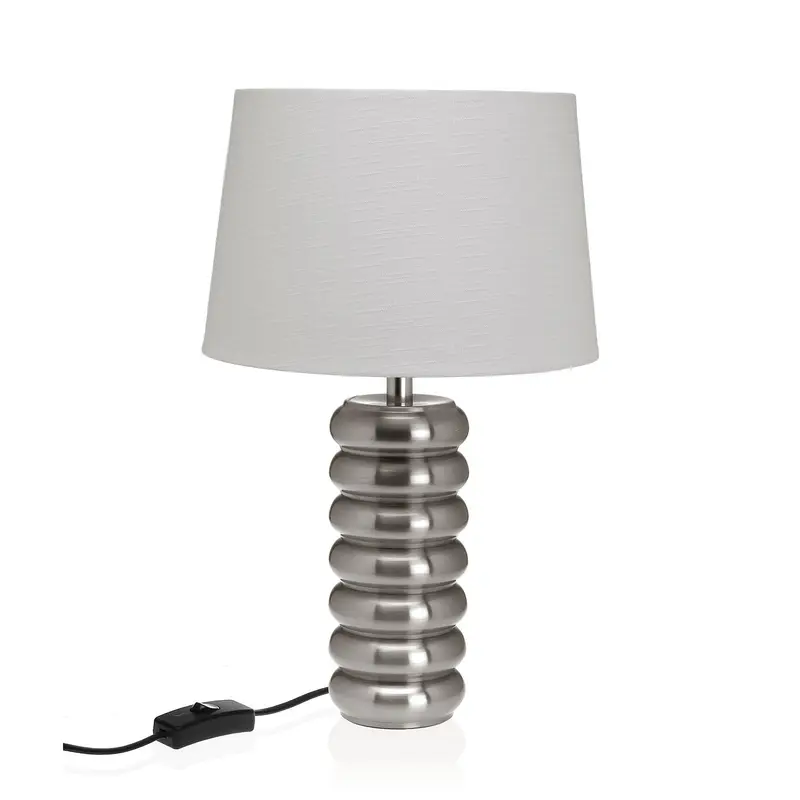 LAMPARA DE MESA TARKO PLATEADO