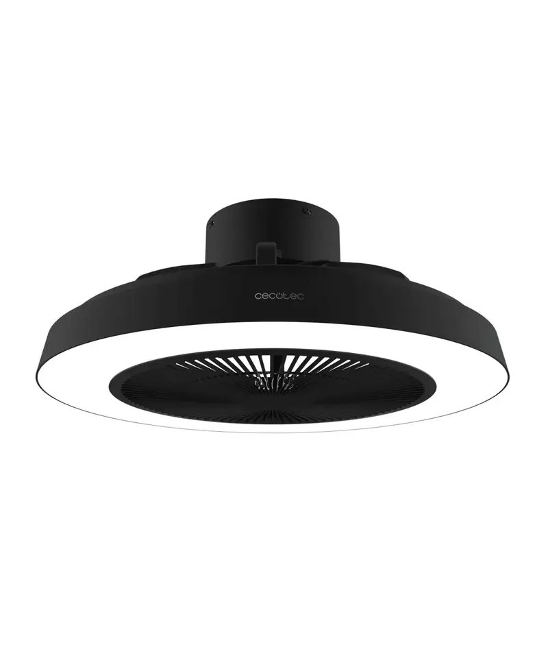 Lámpara de techo EnergySilence Aero 600 con Ventilador DC 20W luz LED 40W control remoto 5 aspas y 3 velocidades Cecotec