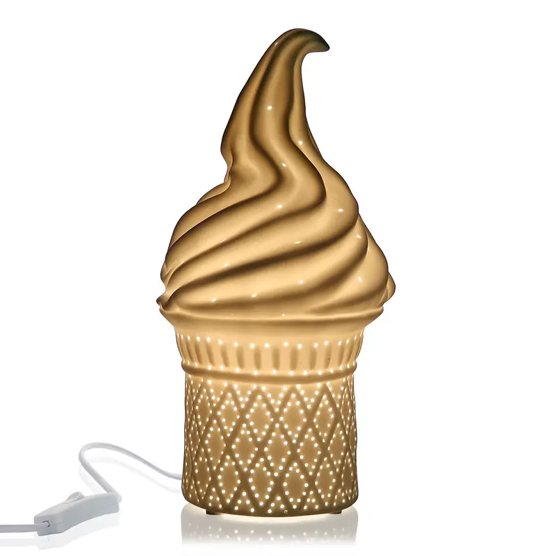 LAMPARA HELADO PORCELANA