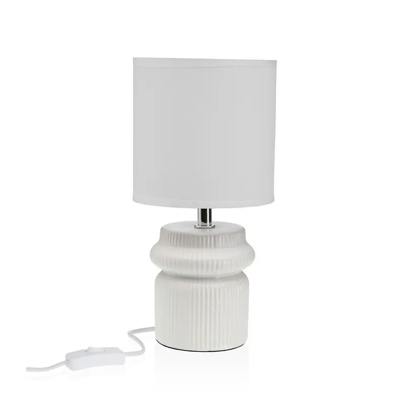 LÁMPARA MESA CRETA BLANCO