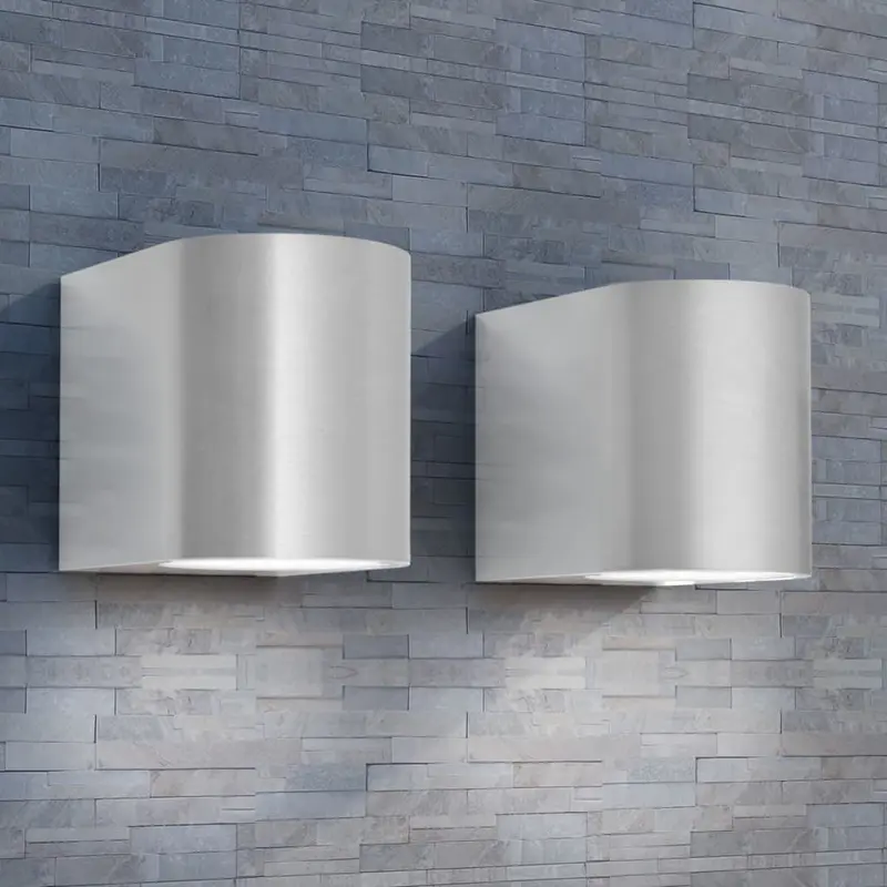 Lámparas de pared para exteriores 2 piezas