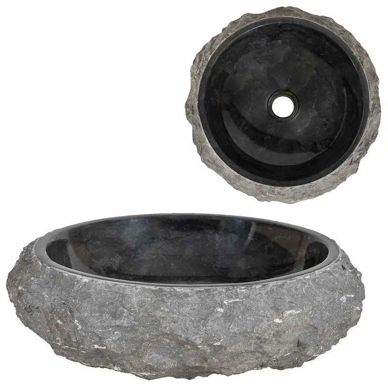 Lavabo 40x12 cm de mármol negro