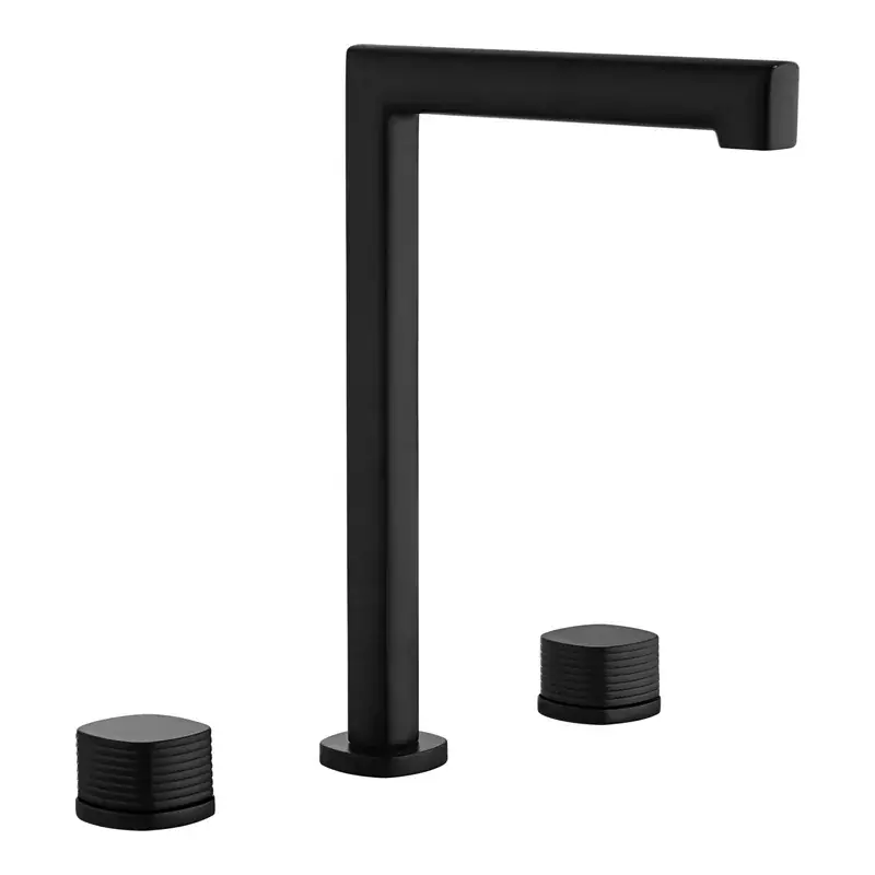 Lavabo bimando sobreencimera caño alto Firenze negro mate Imex