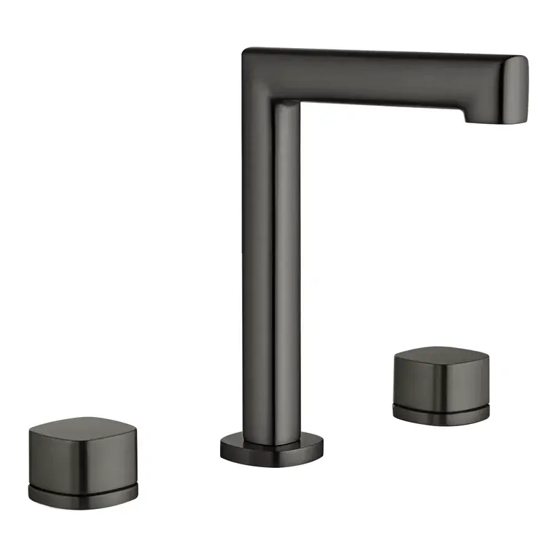 Lavabo bimando sobreencimera caño bajo Toscana black gun metal Imex