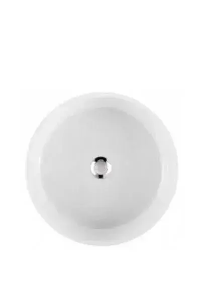 Lavabo Circular con Pedestal de Porcelana Blanco 40x89 cm Unisan