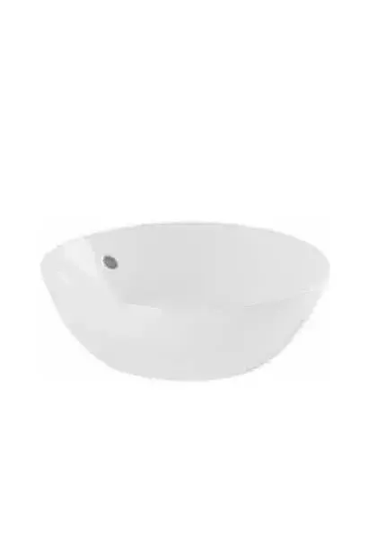 Lavabo Circular de Porcelana Blanca Sanlife Unisan – Sobreencimera 37,7 cm