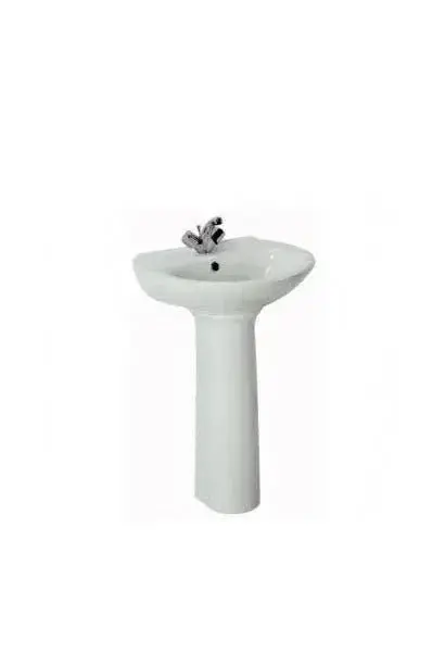 Lavabo con Pedestal Benissa Unisan – Porcelana Blanca, 3 Medidas
