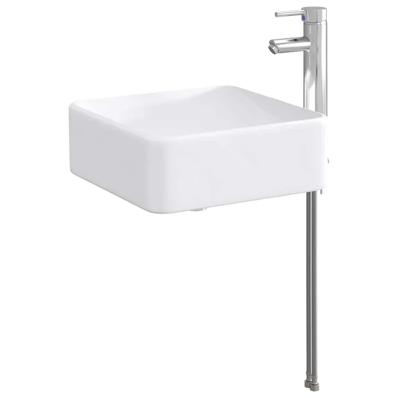 Lavabo de baño Cromado 36,5 x 36,5 x 13 cm Metal