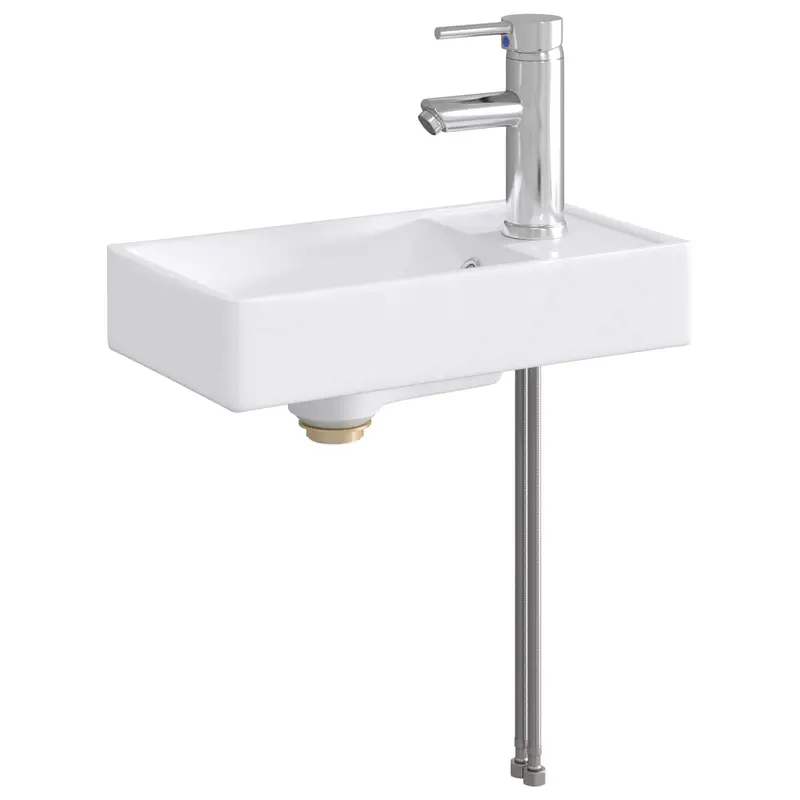Lavabo de baño Cromado 40,5 x 22,5 x 11,5 cm Metal
