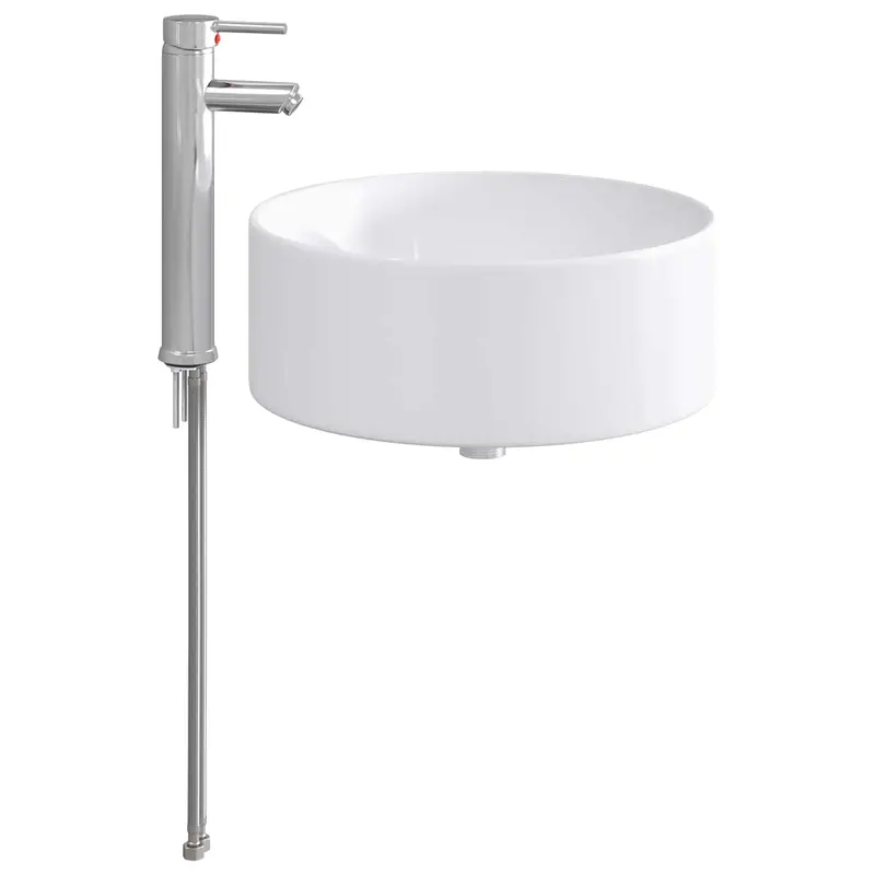 Lavabo de baño Cromado 40,5 x 40,5 x 15,5 cm Metal