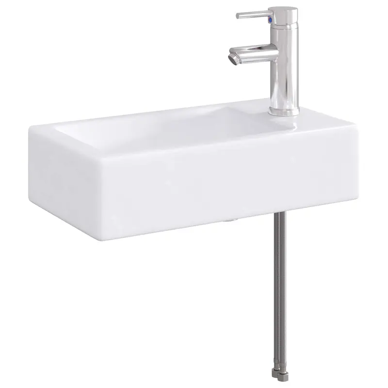 Lavabo de baño Cromado 45,5 x 25,5 x 13 cm Metal