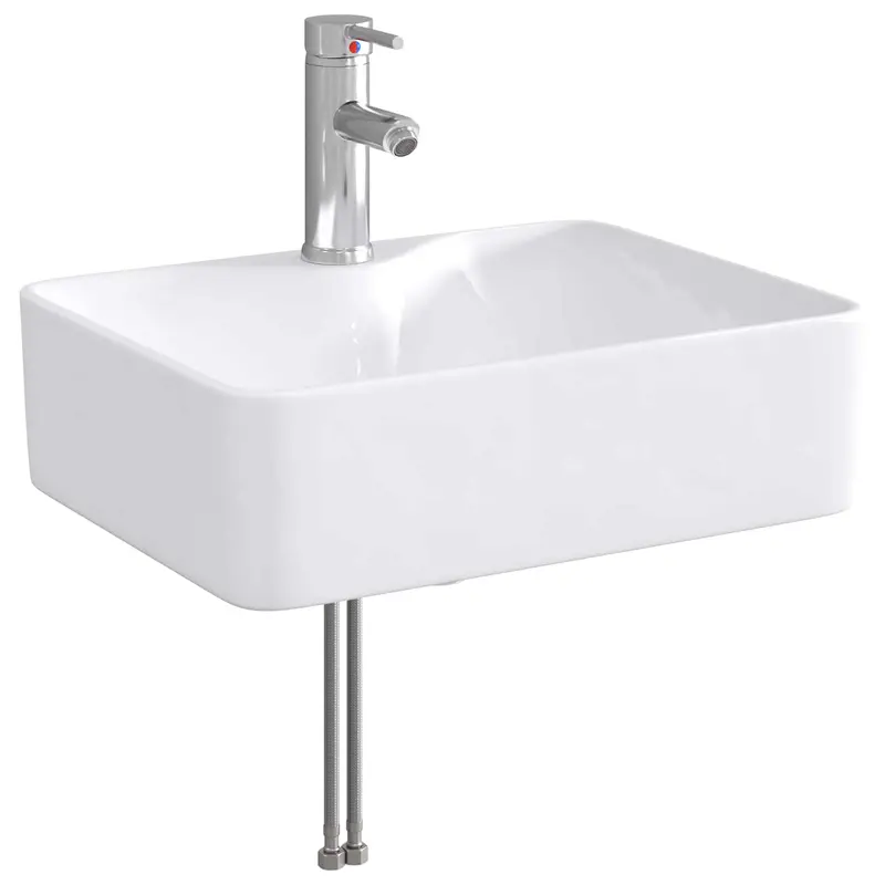 Lavabo de baño Cromado 48,5 x 37,5 x 13 cm Metal