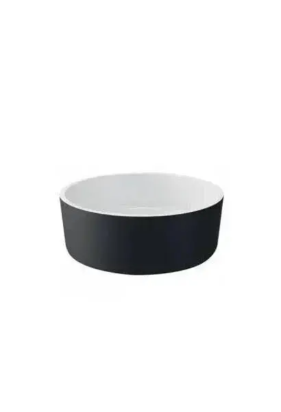 Lavabo de Diseño Circular 40 cm Porcelana Negra Round Unisan