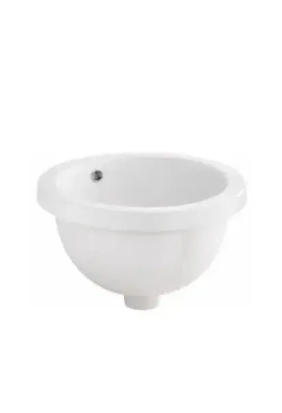 Lavabo de Encimera Circular 45 cm Blanco Unisan WCA