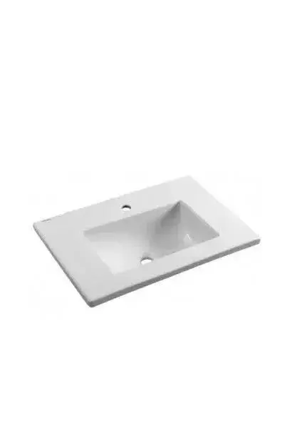 Lavabo de Encimera Rectangular 65 cm Blanco Palm Unisan