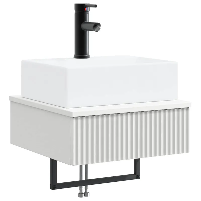 Lavabo de Lavado Montado en la Pared Blanco 40 x 41 x 39 cm
