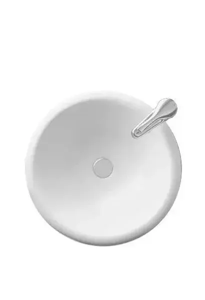 Lavabo Encastrado Circular ANNA Unisan - Blanco, 41 cm, Porcelana