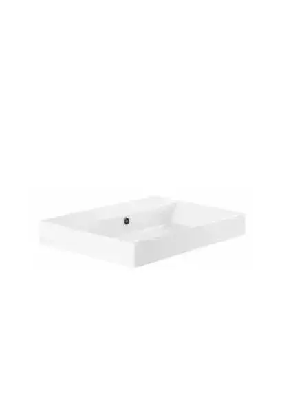 Lavabo Rectangular 60 cm Fine Fireclay Blanco NOVELDA PLUS Unisan