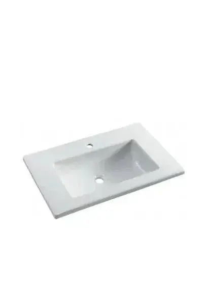 Lavabo Rectangular de Encimera PALM Unisan 80 cm Blanco