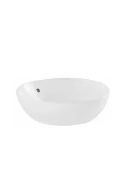 Lavabo Redondo 42 cm Sobreencimera Porcelana Blanca Sanlife Unisan