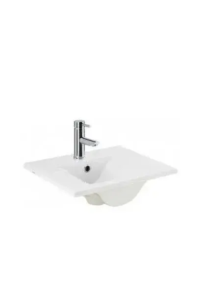 Lavabo sobre encimera MINI DENIA Unisan 47 cm blanco brillante