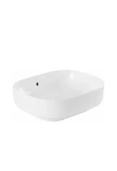 Lavabo sobre encimera Sanibold Unisan 59,2 cm porcelana blanca